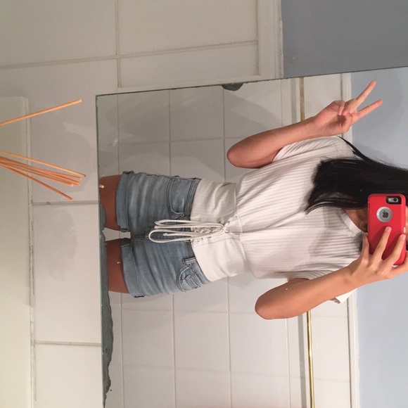 y2k tie-up corset top - Picture 2 of 3